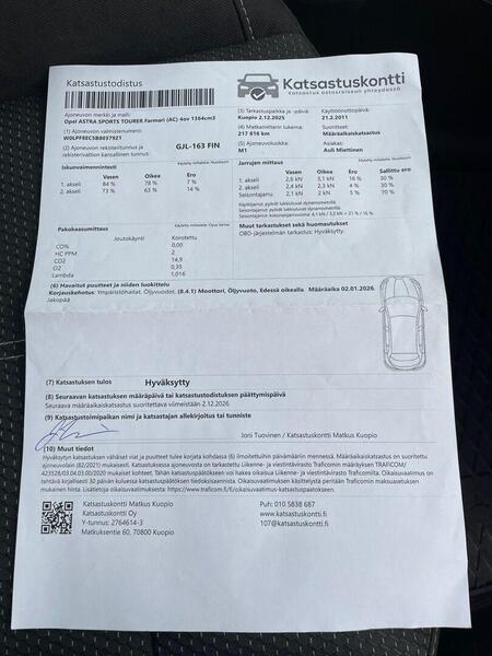 Opel Astra vaihtoauto