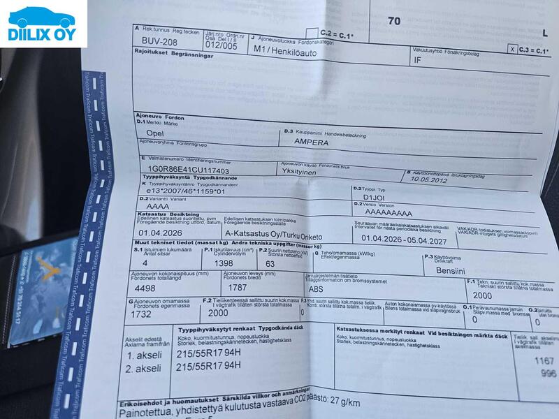 Opel Ampera vaihtoauto