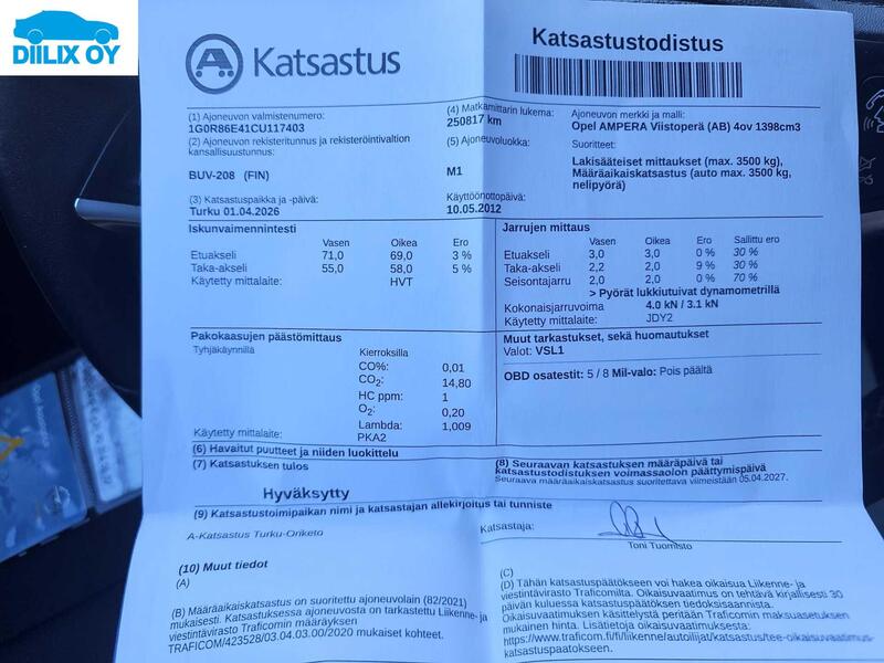 Opel Ampera vaihtoauto