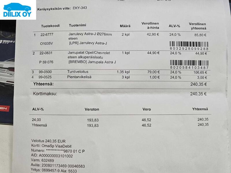 Opel Astra vaihtoauto