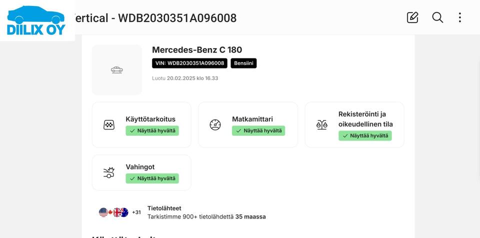 Mercedes-Benz C vaihtoauto