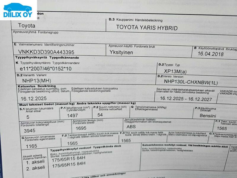 Toyota Yaris vaihtoauto