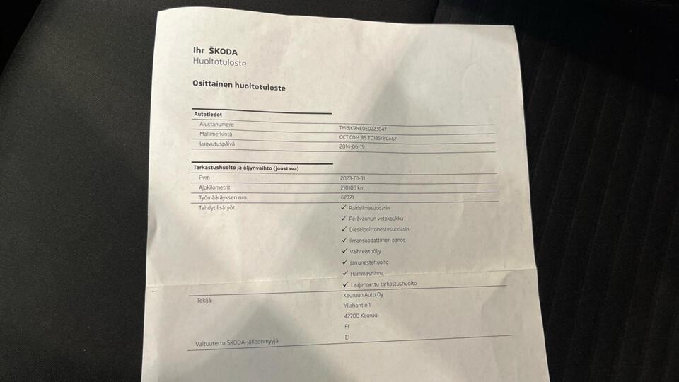 Skoda Octavia vaihtoauto