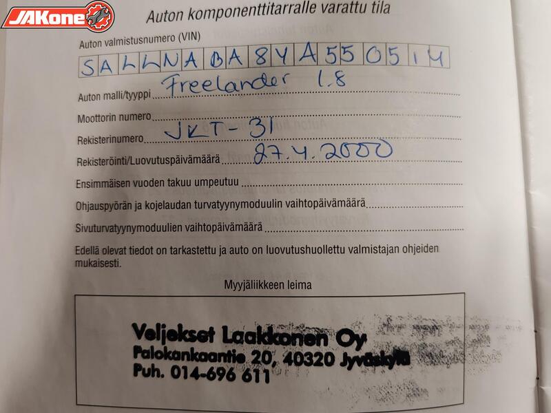 Land Rover Freelander vaihtoauto