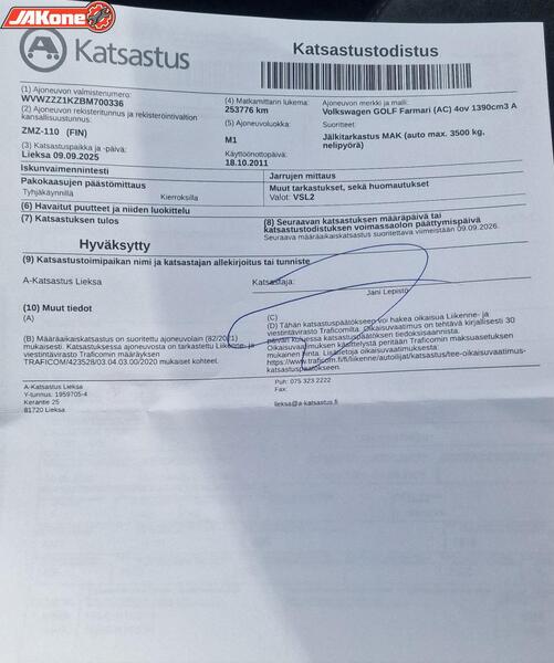 Volkswagen Golf vaihtoauto