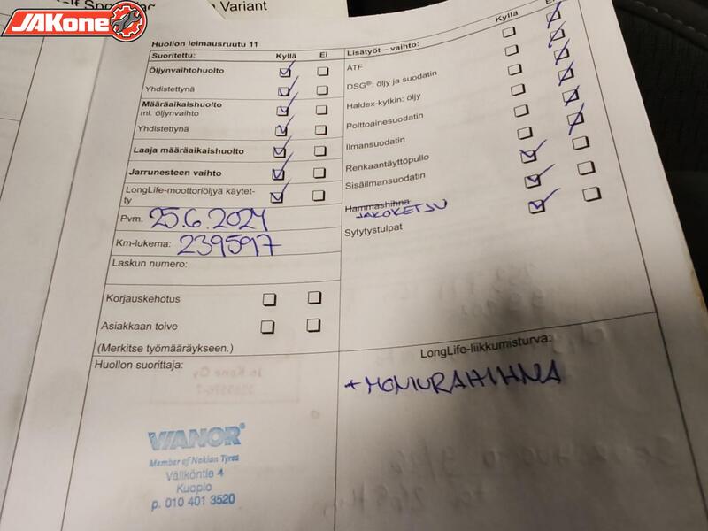 Volkswagen Golf vaihtoauto