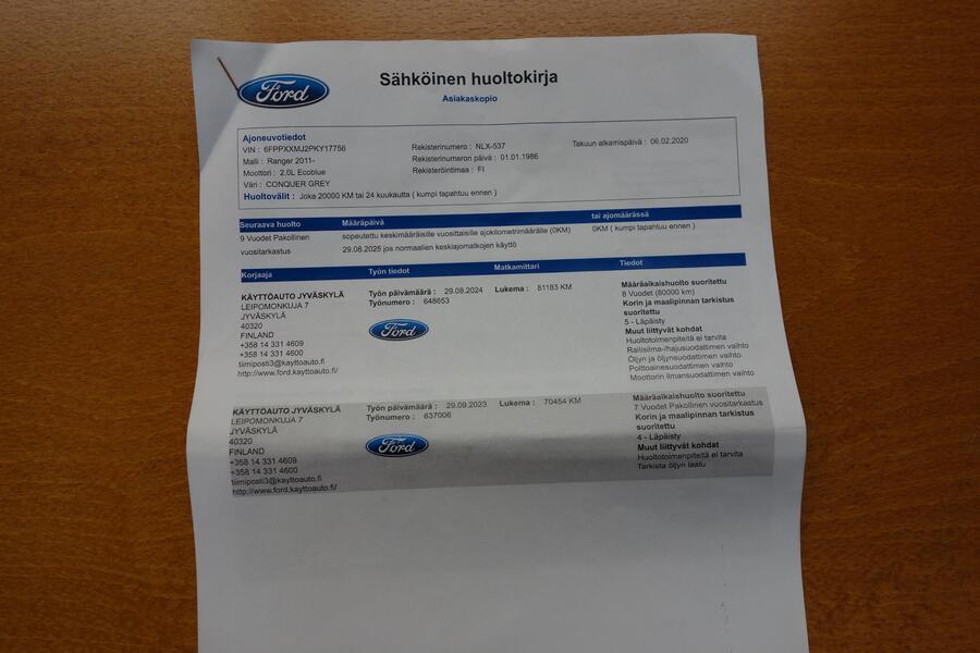 Ford Ranger vaihtoauto