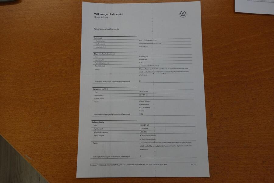 Volkswagen Transporter vaihtoauto