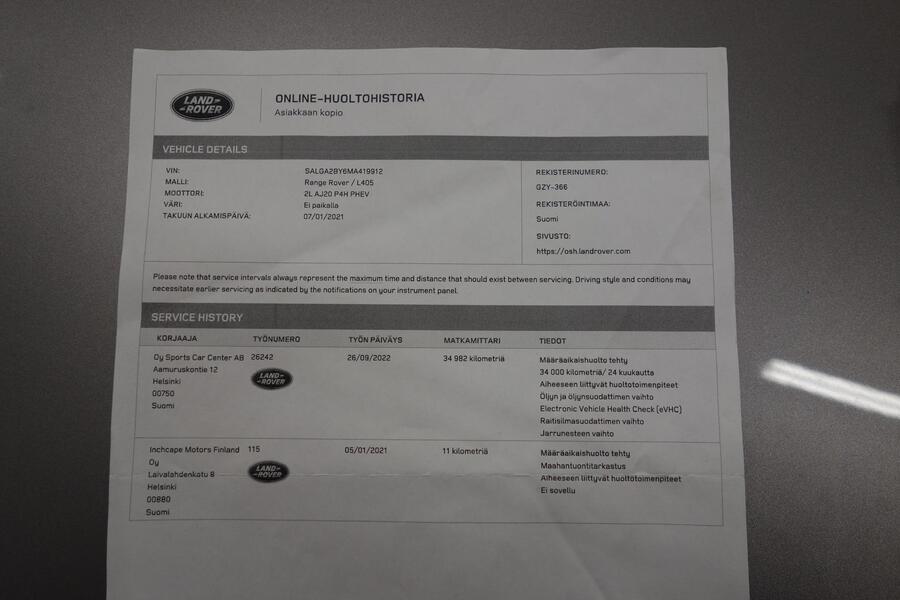 Land Rover Range Rover vaihtoauto