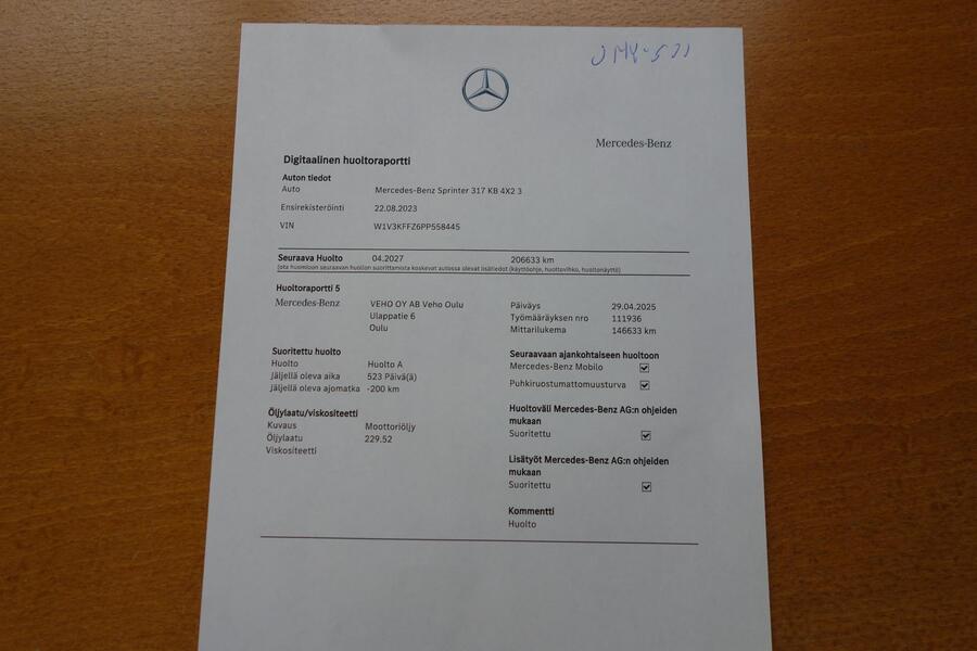 Mercedes-Benz Sprinter vaihtoauto