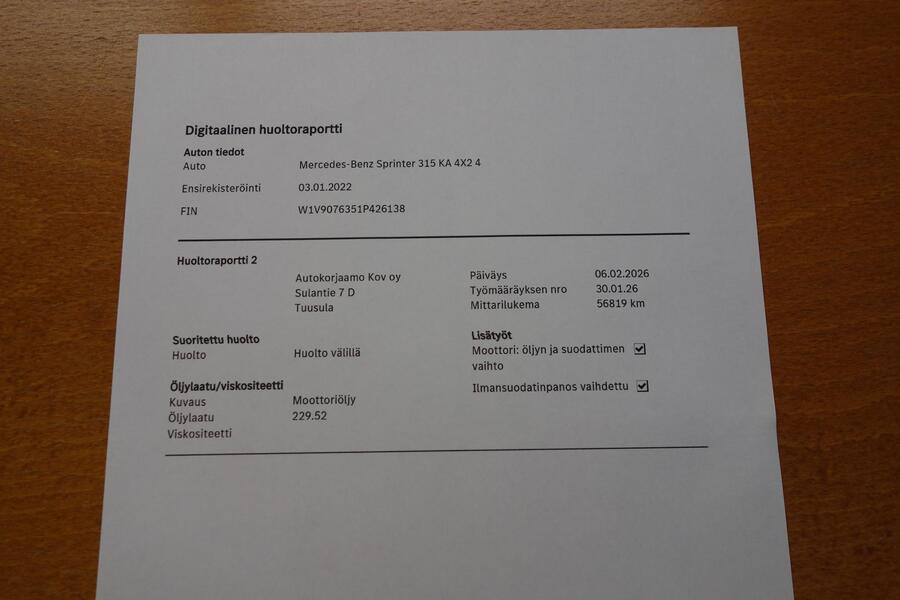 Mercedes-Benz Sprinter vaihtoauto