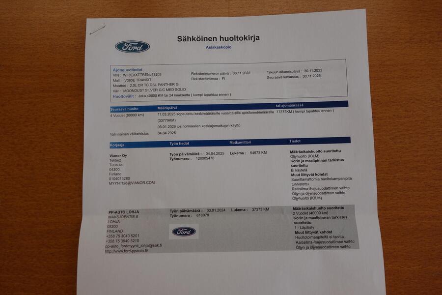 Ford Transit vaihtoauto