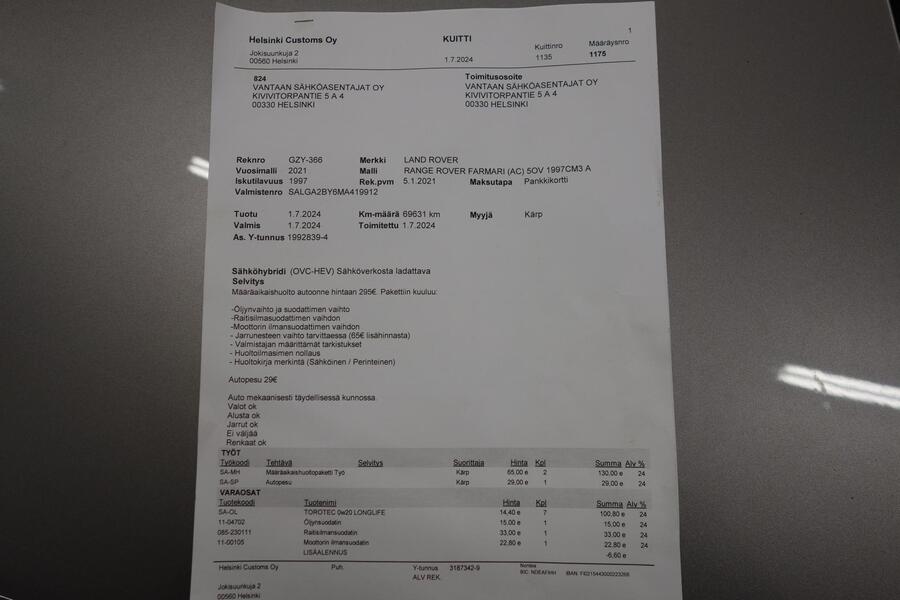 Land Rover Range Rover vaihtoauto