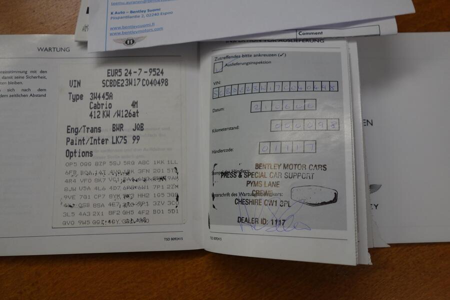 Bentley Continental vaihtoauto