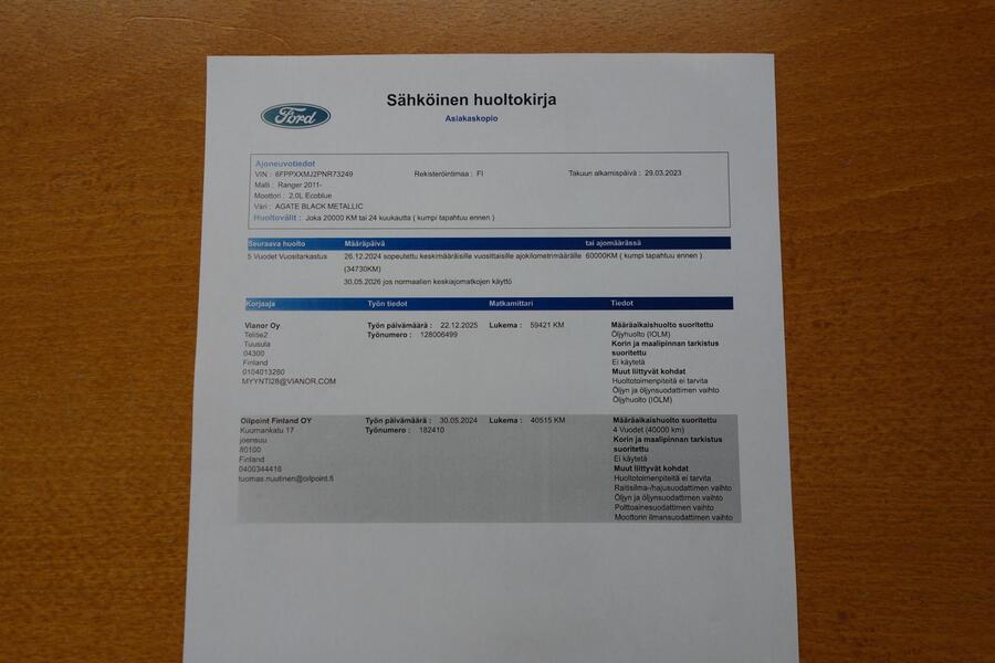 Ford Ranger vaihtoauto