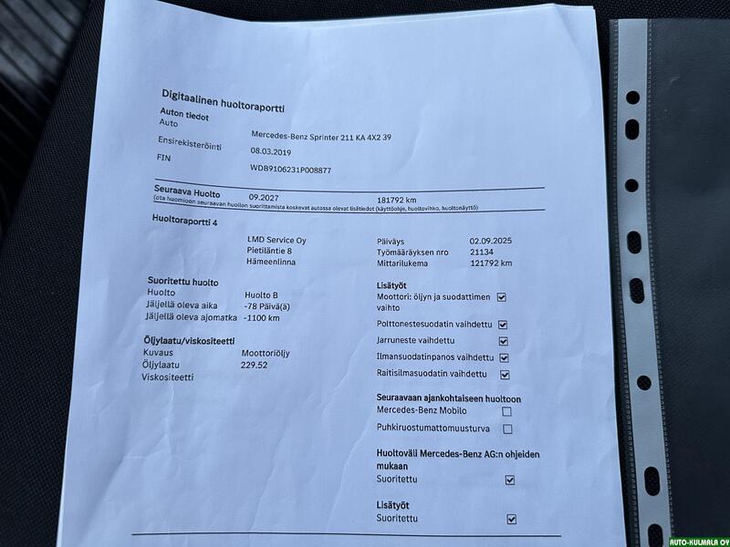 Mercedes-Benz Sprinter vaihtoauto