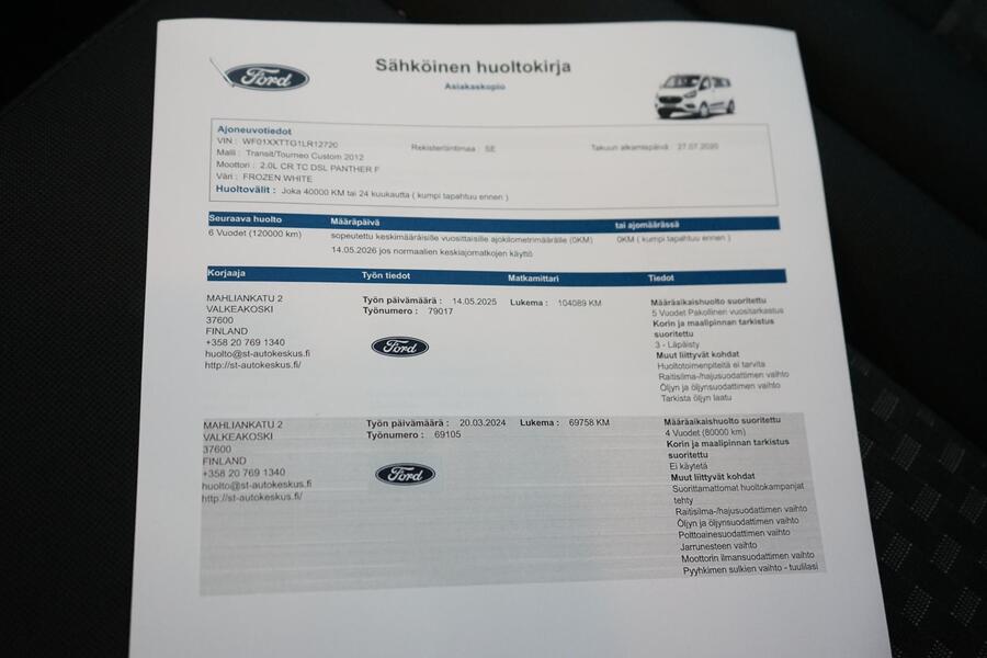 Ford Transit Custom vaihtoauto