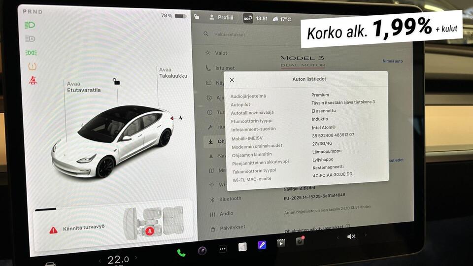 Tesla Model 3 vaihtoauto