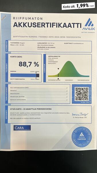 Peugeot e-208 vaihtoauto