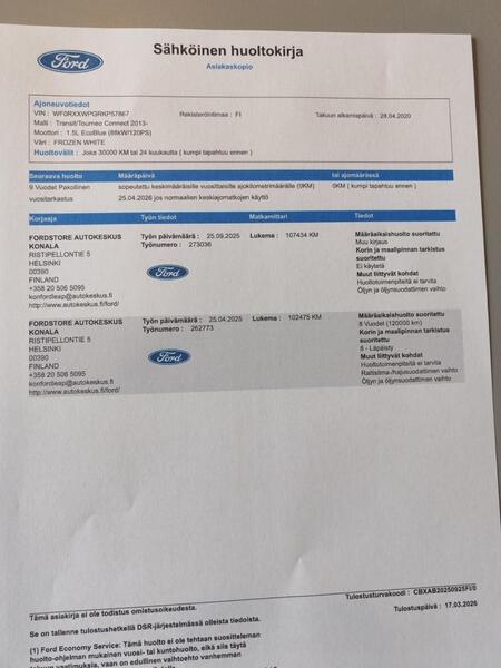 Ford Transit Connect vaihtoauto