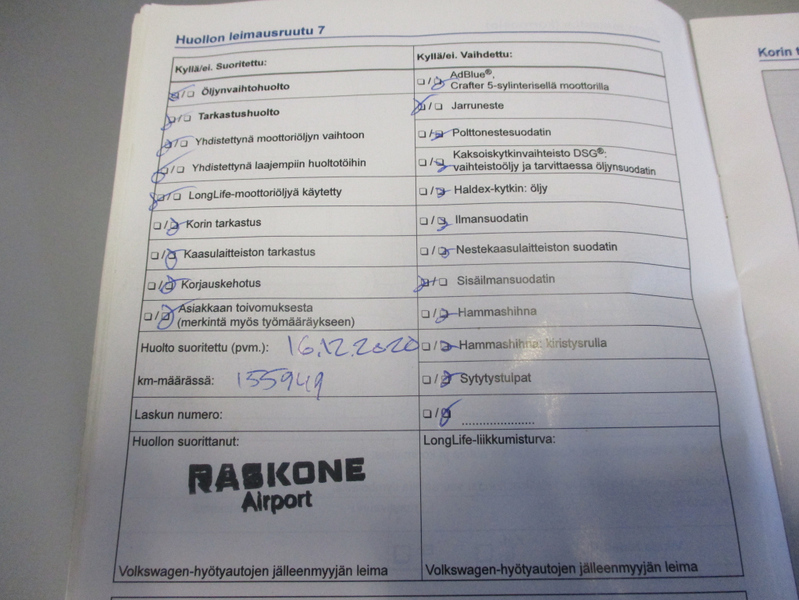 Volkswagen Crafter vaihtoauto