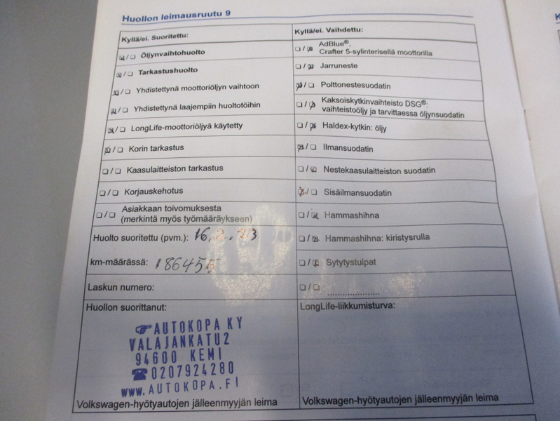 Volkswagen Crafter vaihtoauto