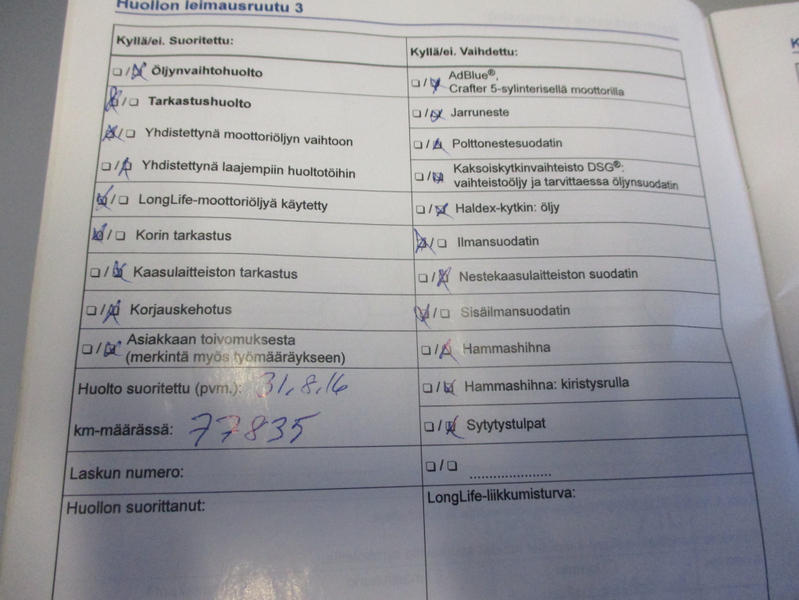 Volkswagen Crafter vaihtoauto