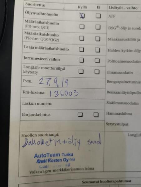 Volkswagen Golf vaihtoauto