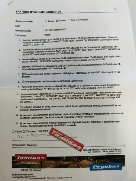 Citroën Jumpy vaihtoauto