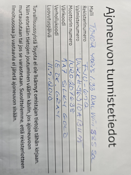 Toyota Yaris vaihtoauto