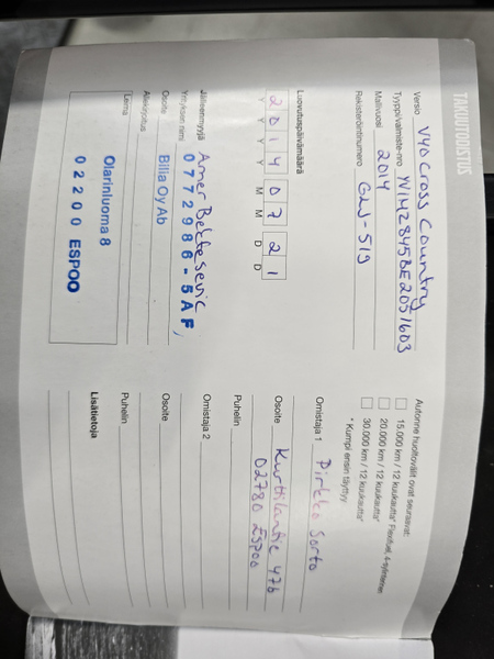 Volvo V40 Cross Country vaihtoauto