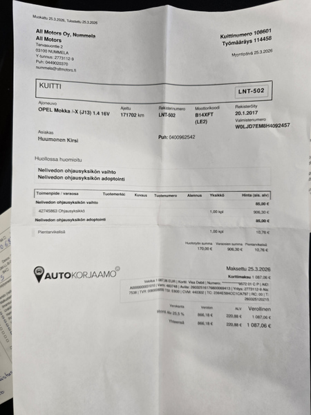 Opel Mokka X vaihtoauto