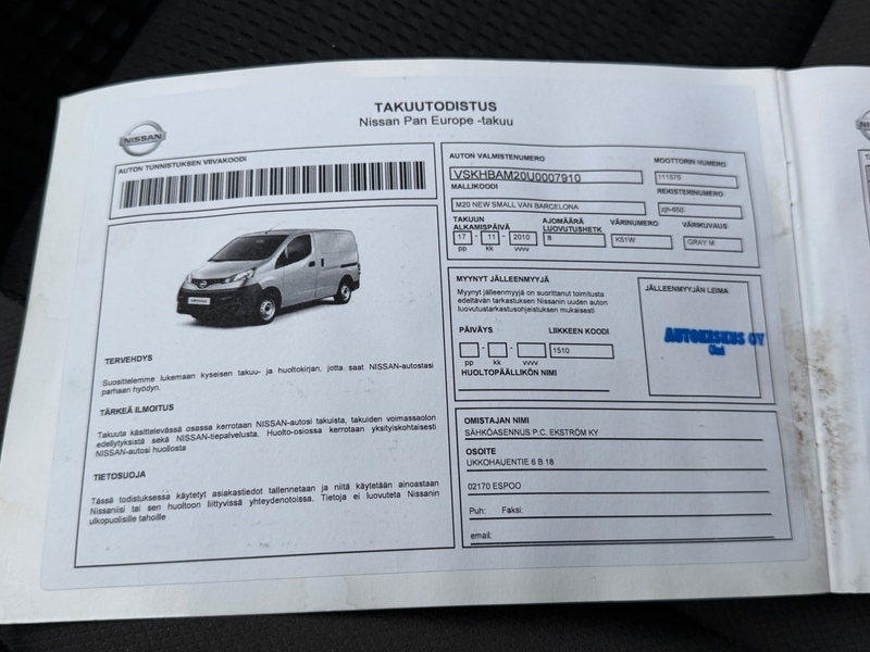 Nissan NV200 vaihtoauto