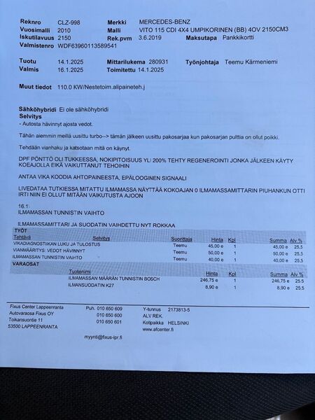 Mercedes-Benz Vito vaihtoauto