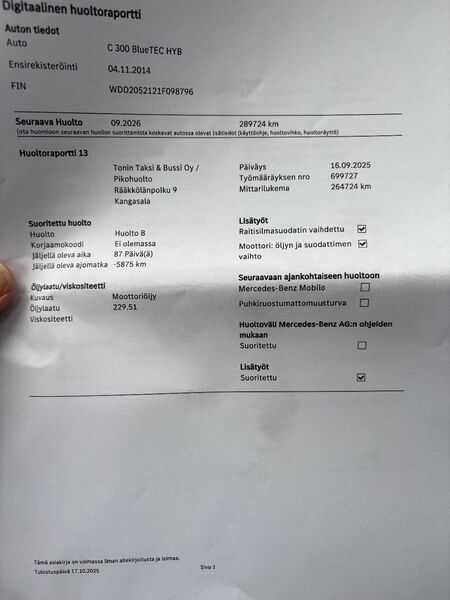 Mercedes-Benz C vaihtoauto