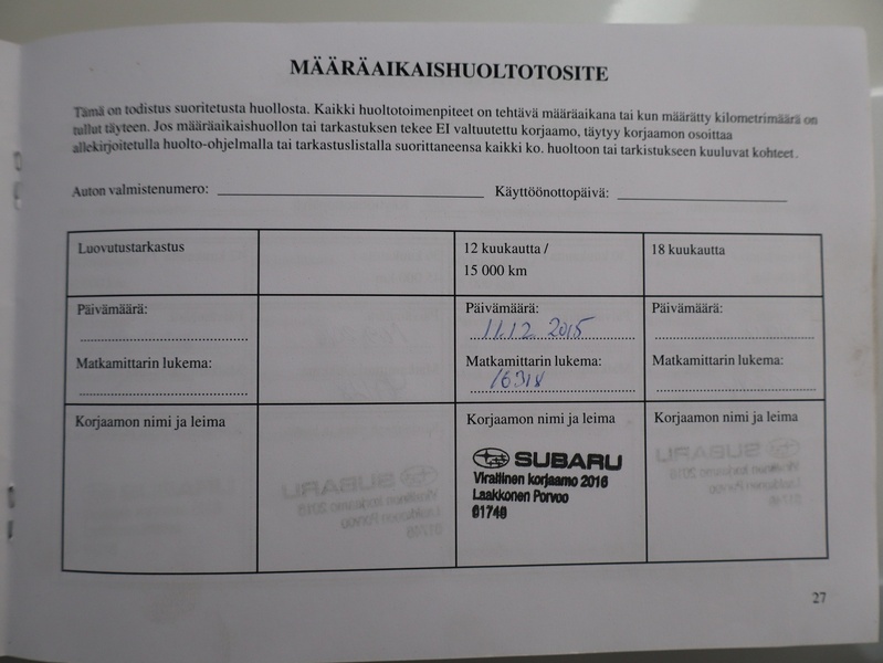 Subaru Forester vaihtoauto