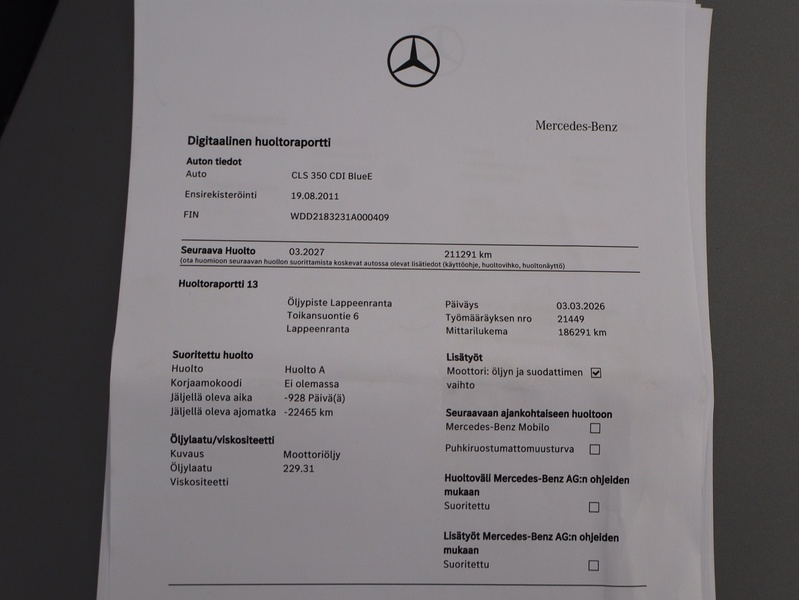 Mercedes-Benz CLS vaihtoauto