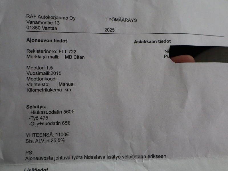 Mercedes-Benz Citan vaihtoauto