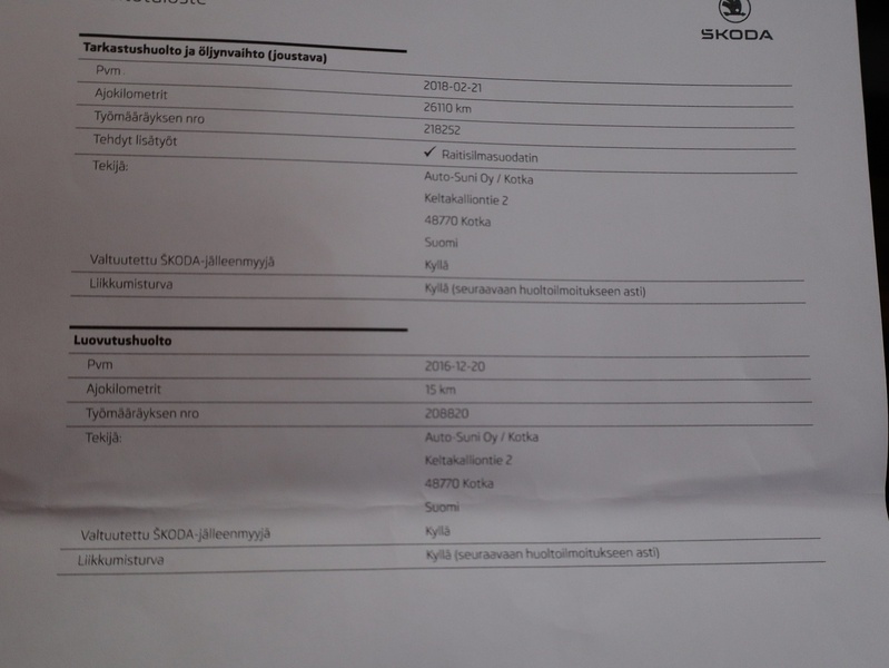 Skoda Octavia vaihtoauto