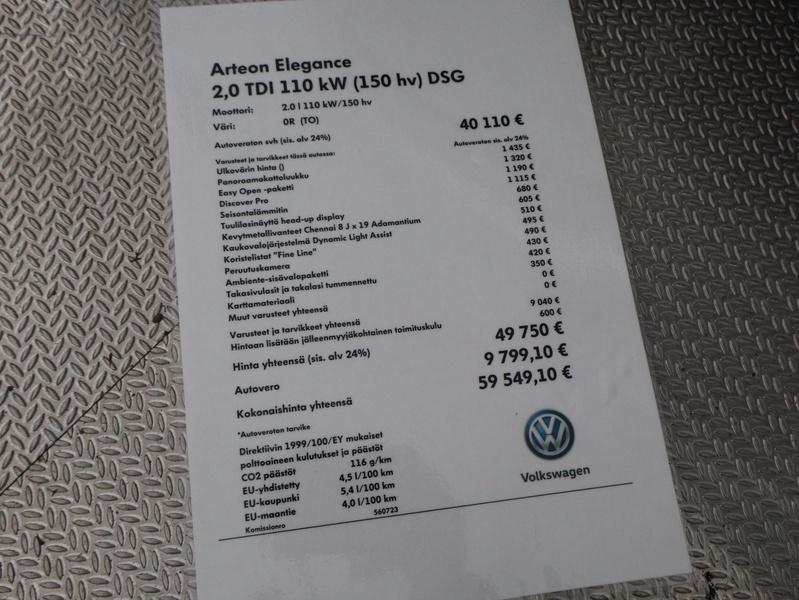 Volkswagen Arteon vaihtoauto