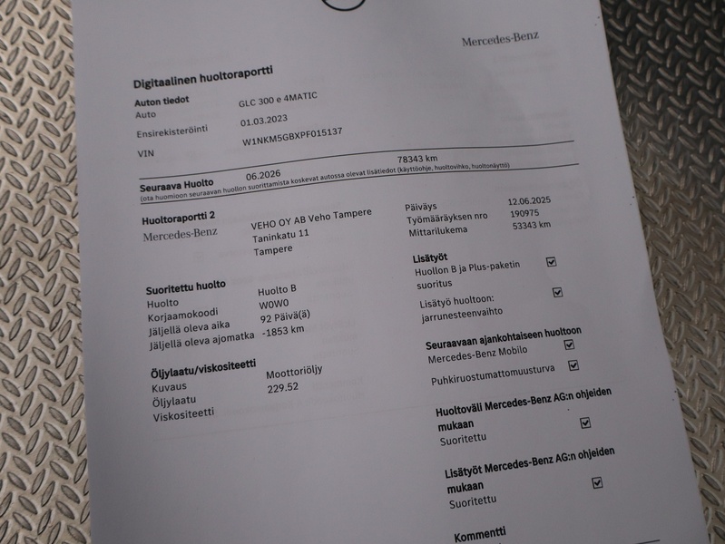 Mercedes-Benz GLC vaihtoauto