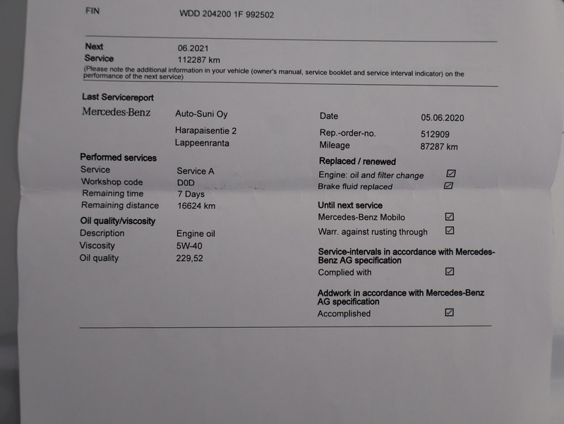 Mercedes-Benz C vaihtoauto