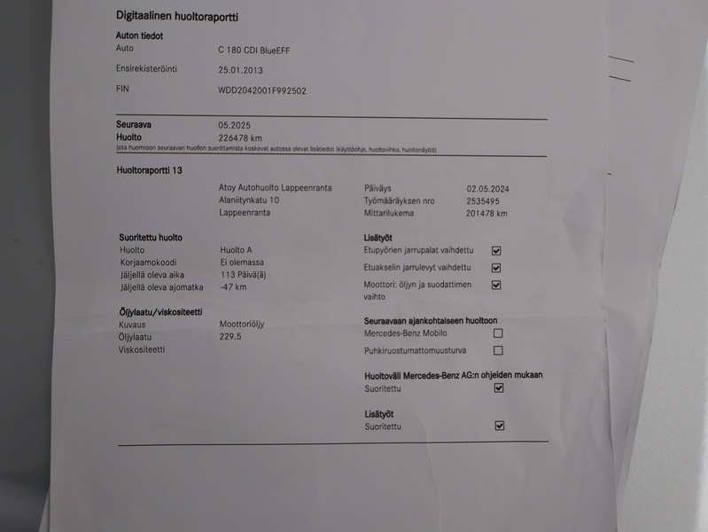 Mercedes-Benz C vaihtoauto