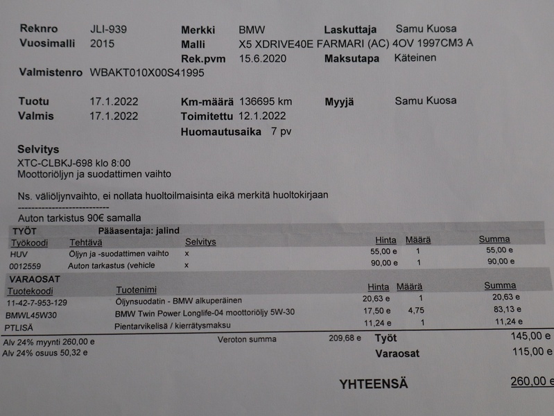 BMW X5 vaihtoauto