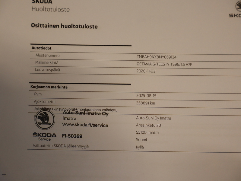 Skoda Octavia vaihtoauto