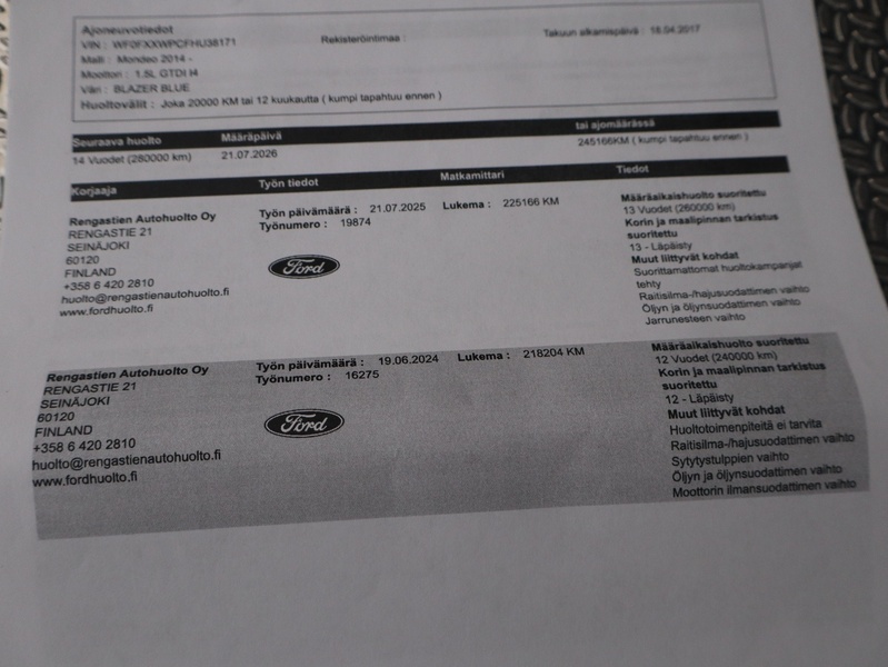 Ford Mondeo vaihtoauto