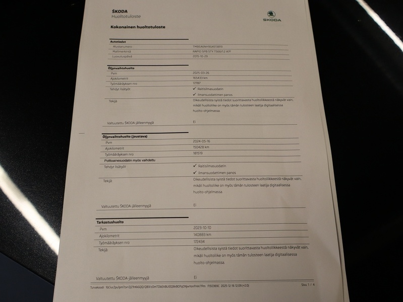 Skoda Rapid vaihtoauto