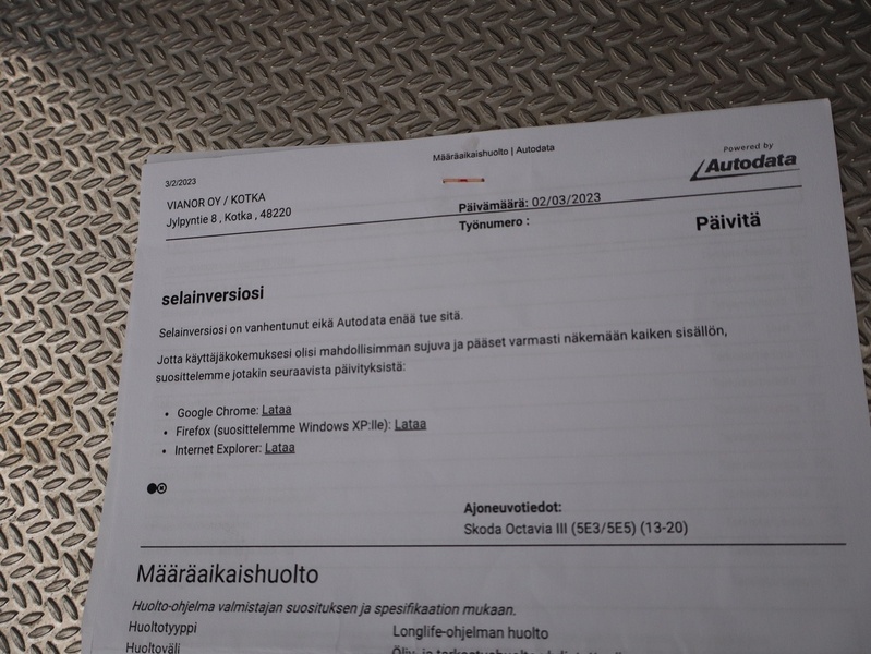 Skoda Octavia vaihtoauto