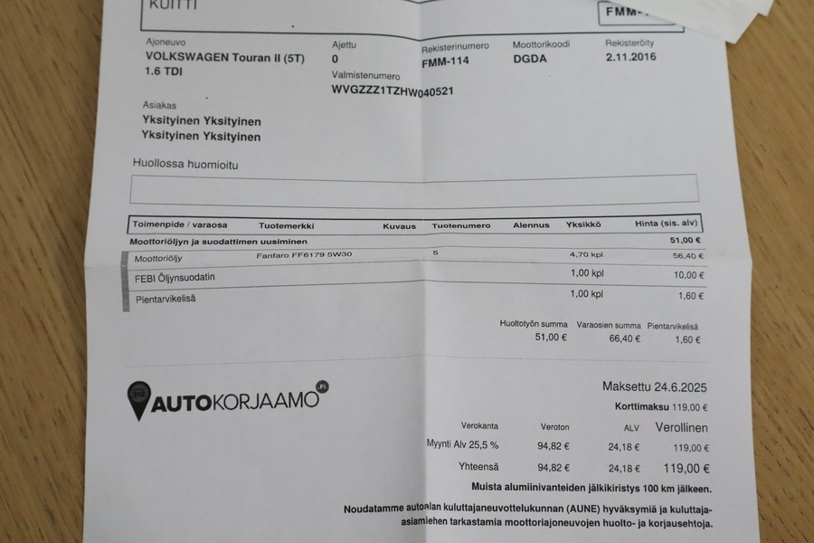 Volkswagen Touran vaihtoauto