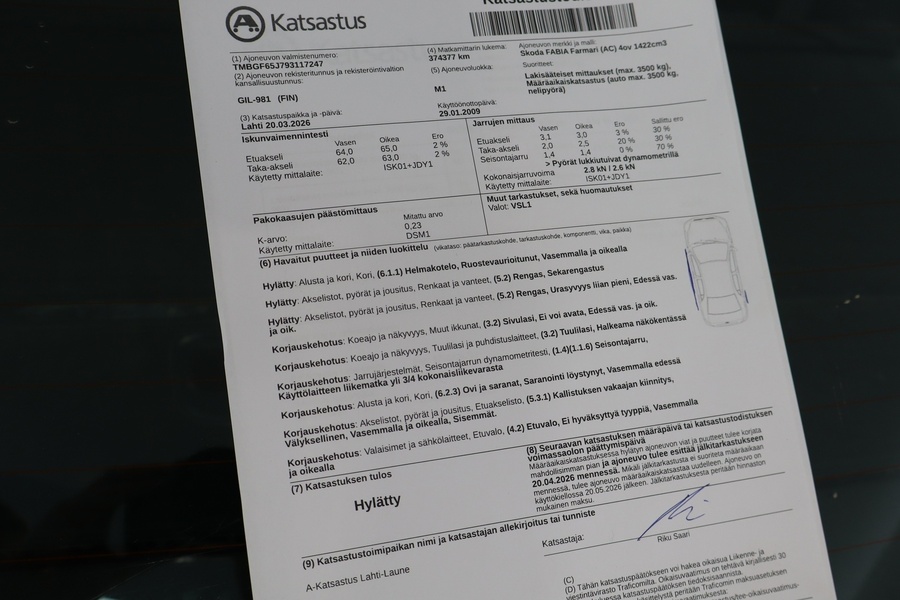 Skoda Fabia vaihtoauto